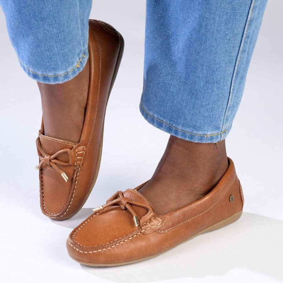 Brogues Hush Puppy | Hush Puppy Tailor Leather Moccasin Loafer Tan