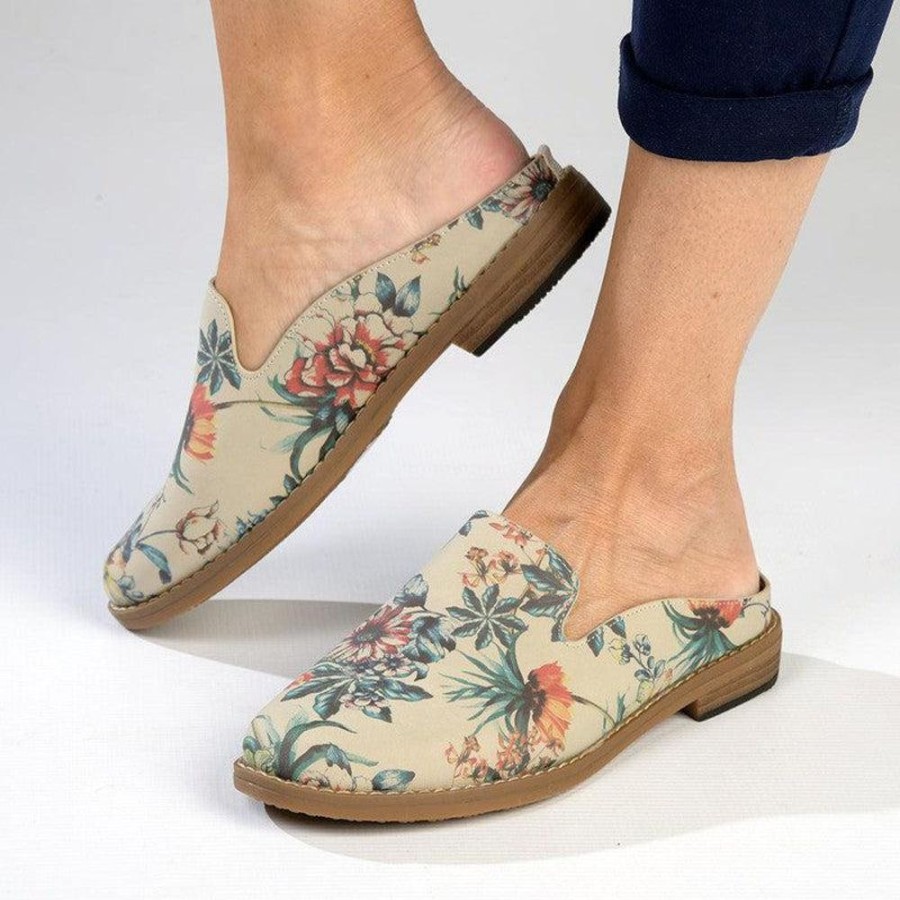 Brogues Soft Style by Hush Puppy | Soft Style By Hush Puppy Tylie Floral Slip On Natural