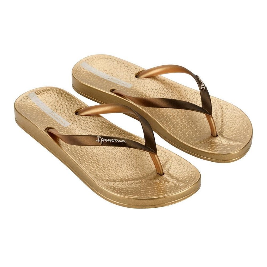 Slippers & Flats Ipanema | Ipanema Anatomica Slip On Sandal Beige/Bronze