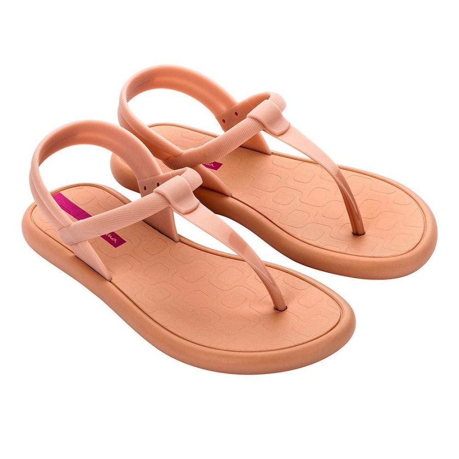 Slippers & Flats Ipanema | Ipanema Gia Glam Thong Sandals -Beige / Pink Product Share --