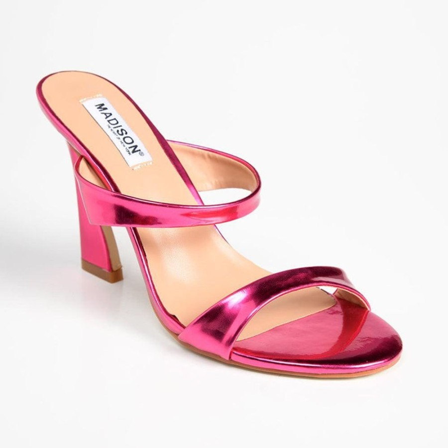 Heels Madison Heart of New York | Madison Everly Double Strap Heel Pink