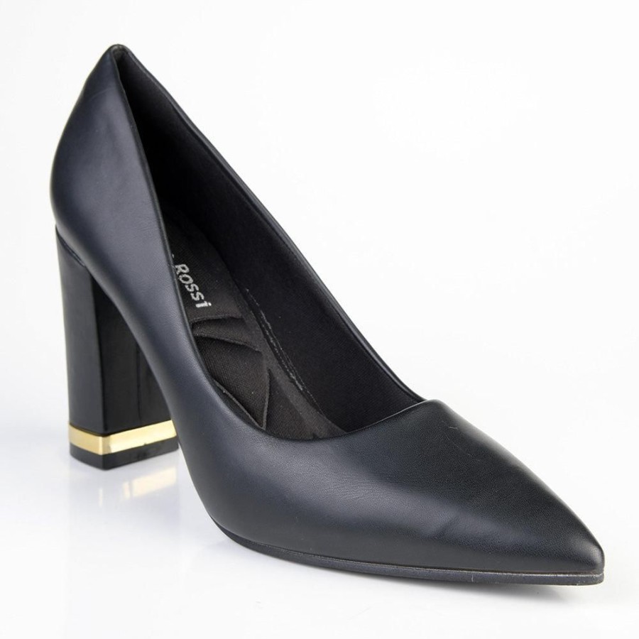 Heels Franco Rossi | Franco Rossi Danita Block Court Heel Black