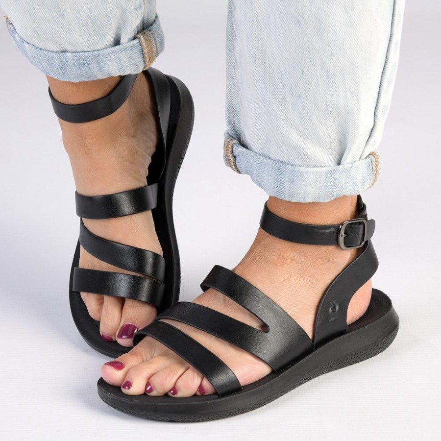 Sandals Pierre Cardin | Pierre Cardin Ember 4 Strappy Sandal Black