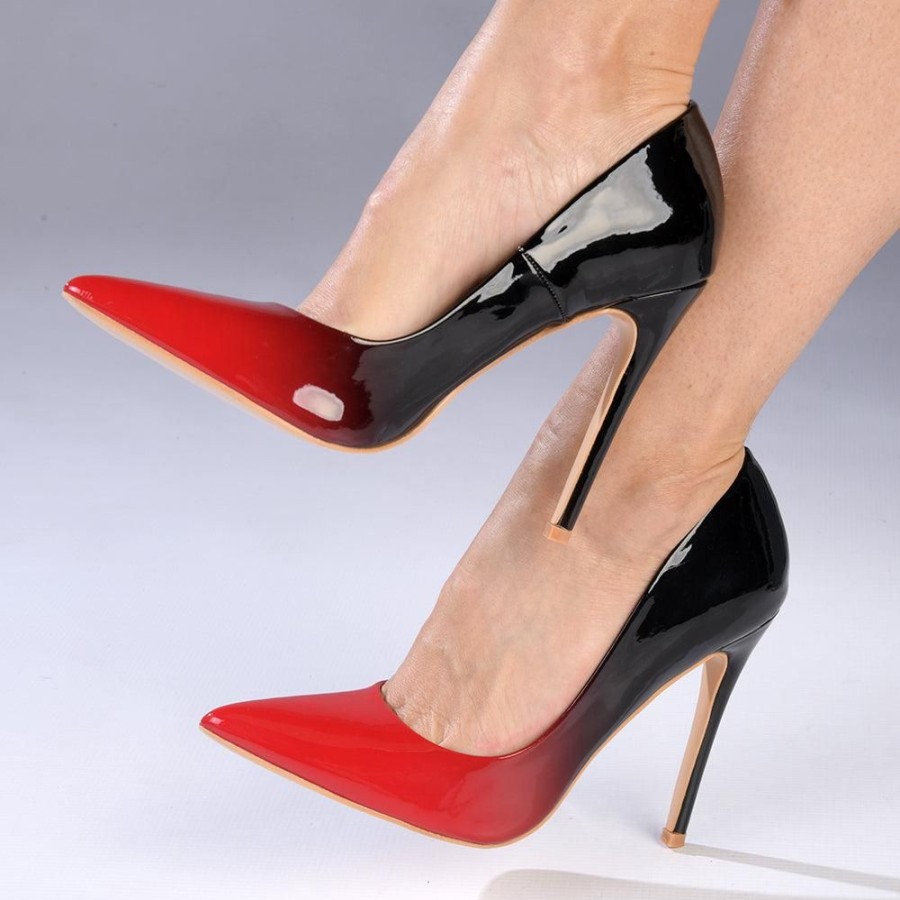 Heels Madison Heart of New York | Madison Dina Ombre High Court Stileto Red