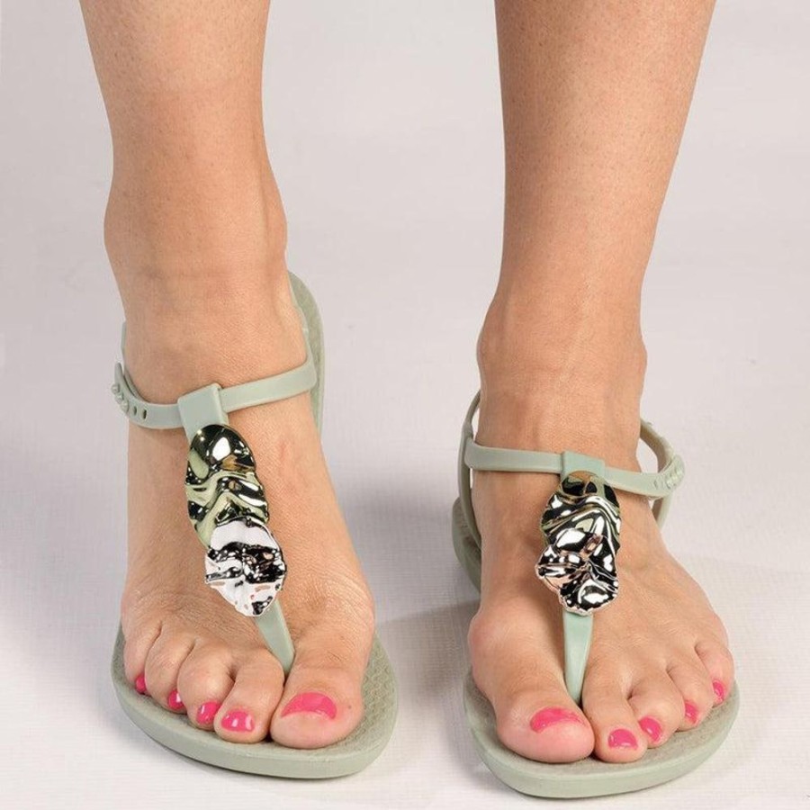 Sandals Ipanema | Ipanema Abby Glam Thong Sandals Green