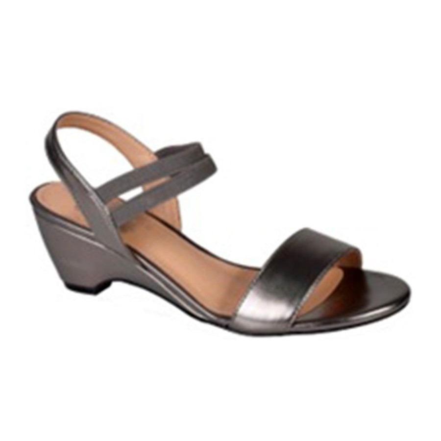 Wedges Soft Style by Hush Puppy | Soft Style By Hush Puppies Stefanie Sandal Pewter