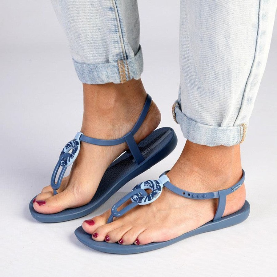 Slippers & Flats Ipanema | Ipanema Kate Chain Thong Sandals Blue