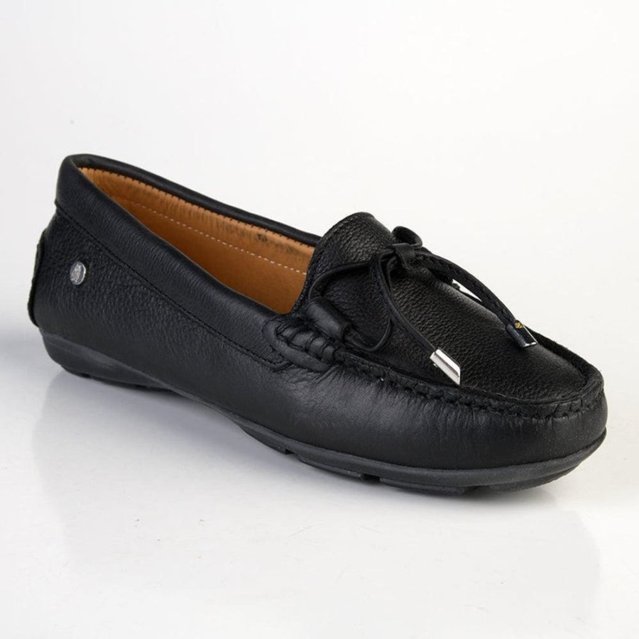 Brogues Hush Puppy | Hush Puppy Tailor Leather Moccasin Loafer Black