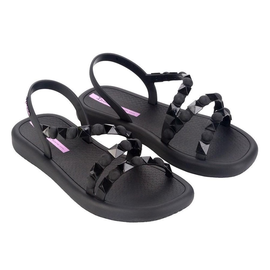 Slippers & Flats Ipanema | Ipanema Tia Ladies Sling Back Sandals Black