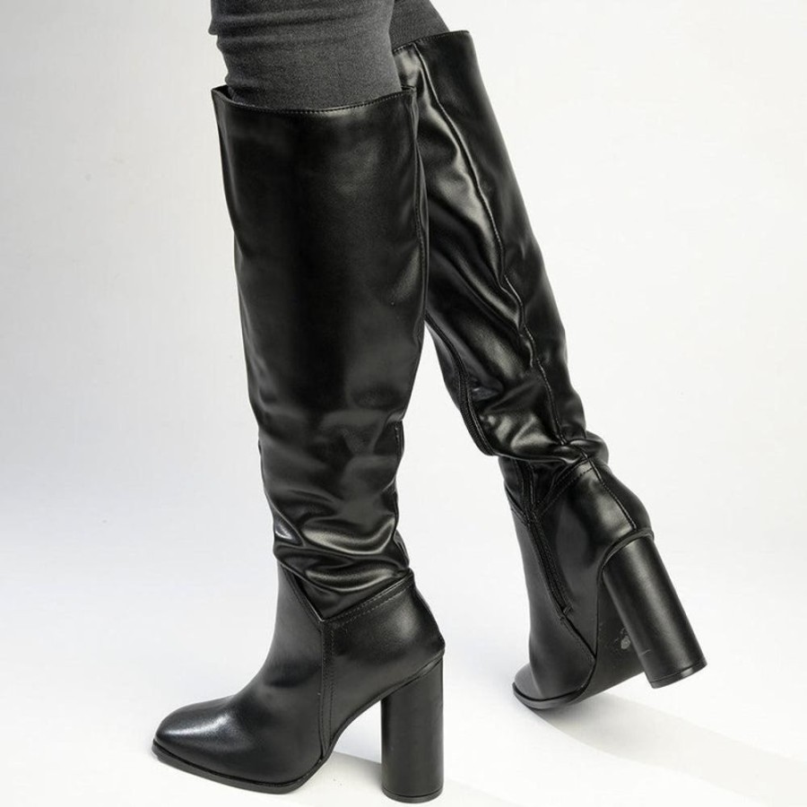 Boots Madison Heart of New York | Madison Gilly Long Boots Black