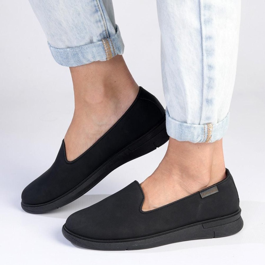 Brogues Pierre Cardin | Pierre Cardin Lynette Casual Slip On Black Mono