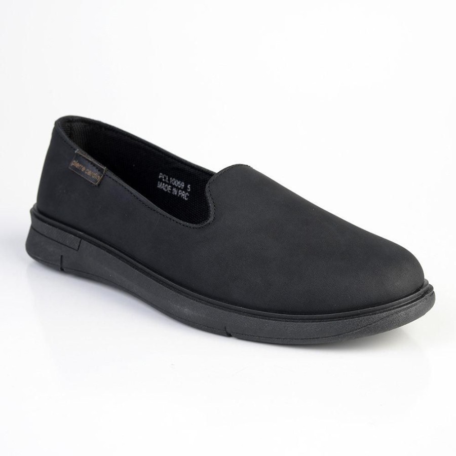 Brogues Pierre Cardin | Pierre Cardin Lynette Casual Slip On Black Mono