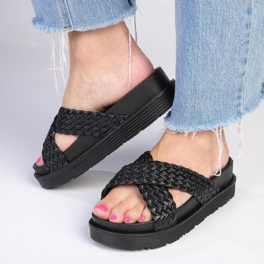 Sandals Soft style by Hush Puppy | Soft Style By Hush Puppy Shanti Weaved Sandals Black