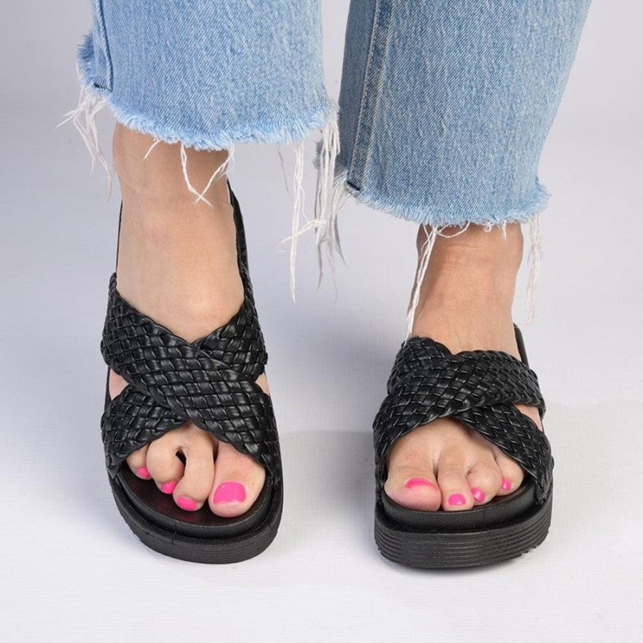 Sandals Soft style by Hush Puppy | Soft Style By Hush Puppy Shanti Weaved Sandals Black