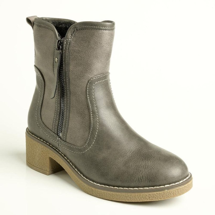 Boots Soft Style by Hush Puppy | Soft Style By Hush Puppies Bosley Ankle Boot Grey