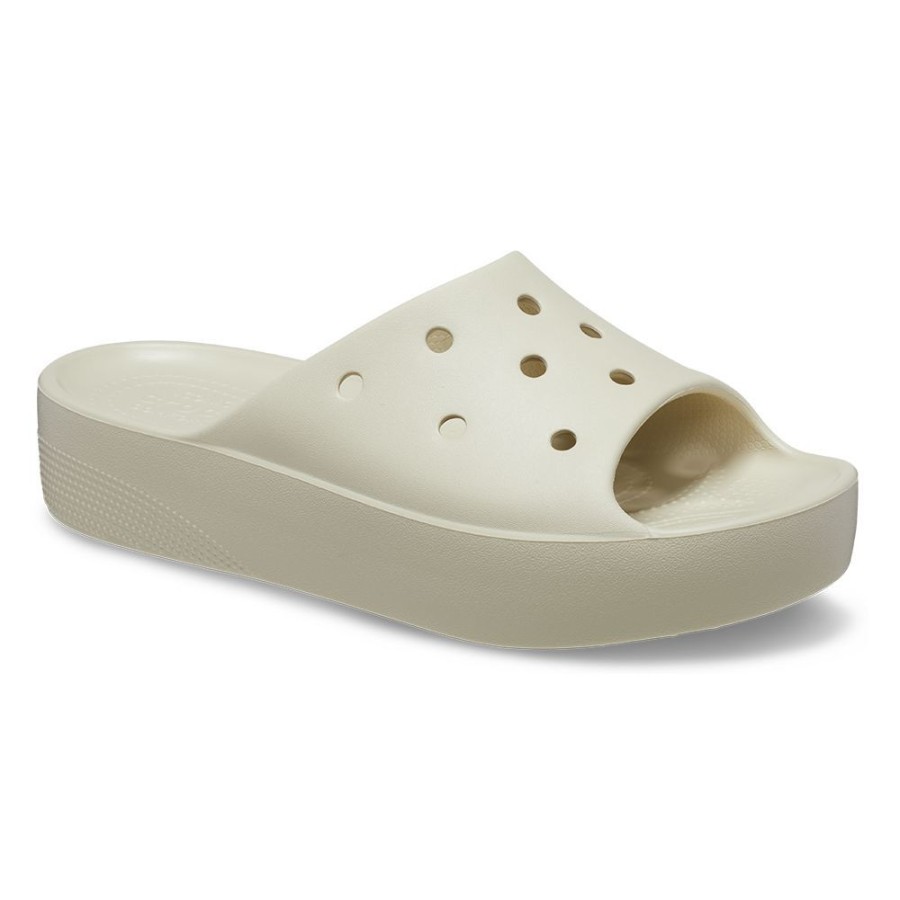 Slippers & Flats Crocs | Crocs Classic Platform Slide Bone