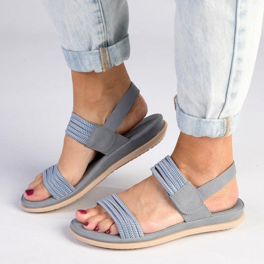 Sandals Soft Style by Hush Puppy | Soft Style By Hush Puppies Irene Strap Sandals Dusty Blue