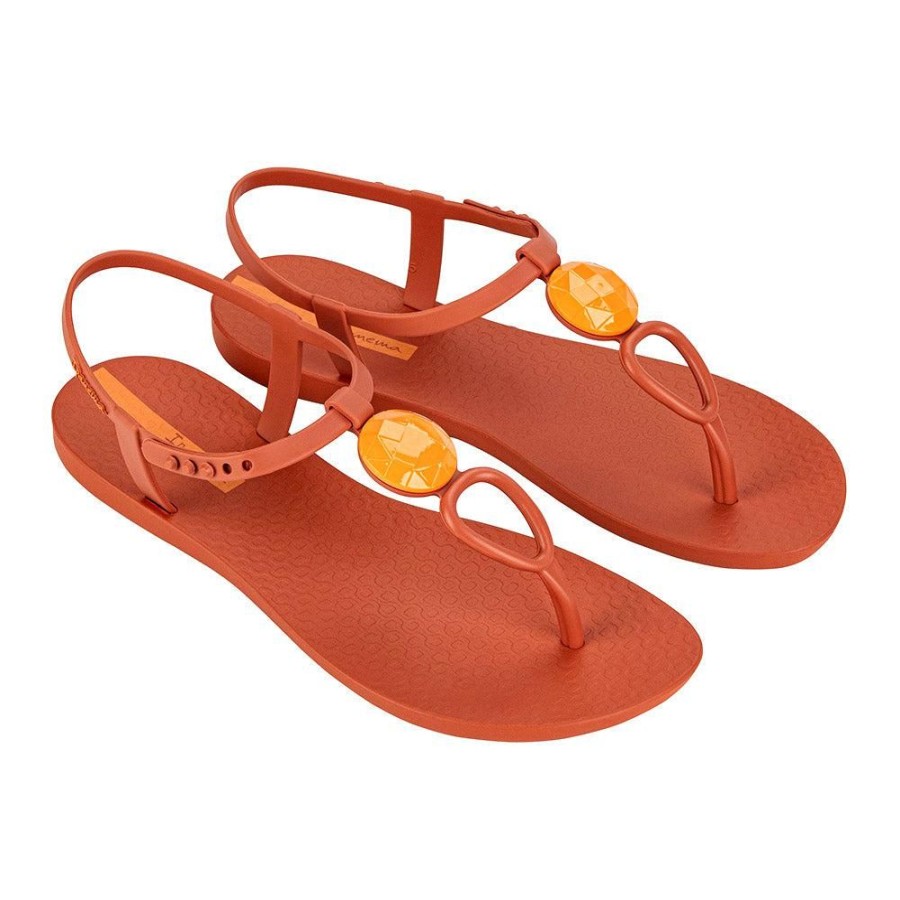 Slippers & Flats Ipanema | Ipanema Medallion Thong Sandals Pink/Orange