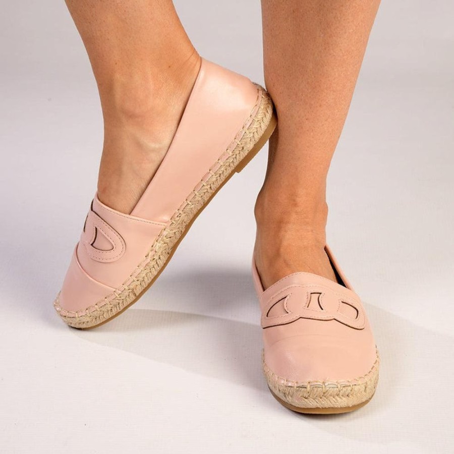 Espadrilles Madison Heart of New York | Madison Paisley Closed Espadrille Loafer Blush