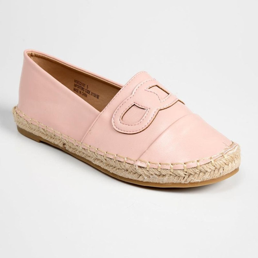 Espadrilles Madison Heart of New York | Madison Paisley Closed Espadrille Loafer Blush