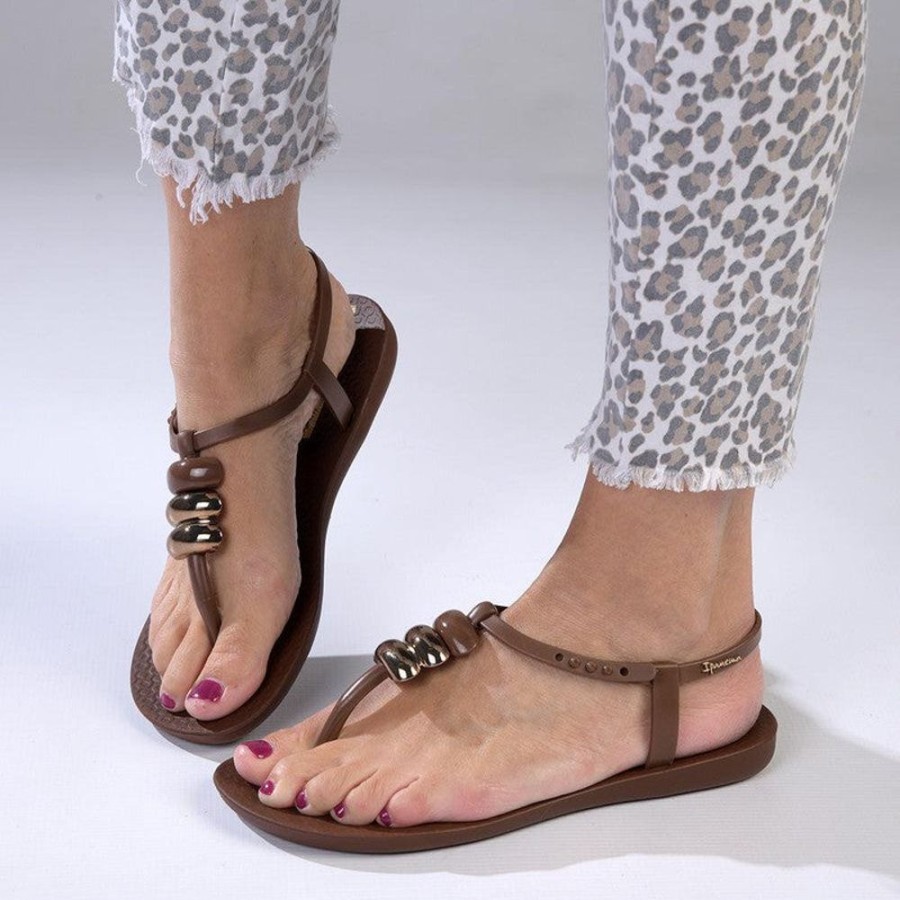 Slippers & Flats Ipanema | Ipanema Rumi Ladies Thong Sandals Brown