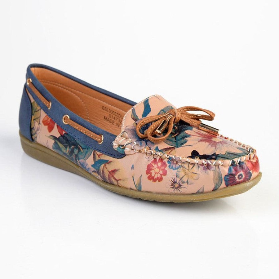 Brogues Soft Style by Hush Puppy | Soft Style By Hush Puppies Domino Floral Loafer Dusty Pink