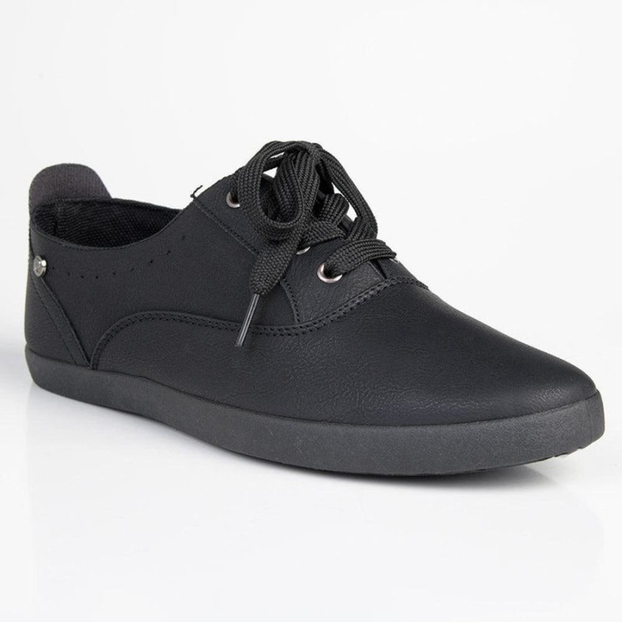 Sneakers Pierre Cardin | Pierre Cardin Ladies Low Lace Up Sneaker Black Mono