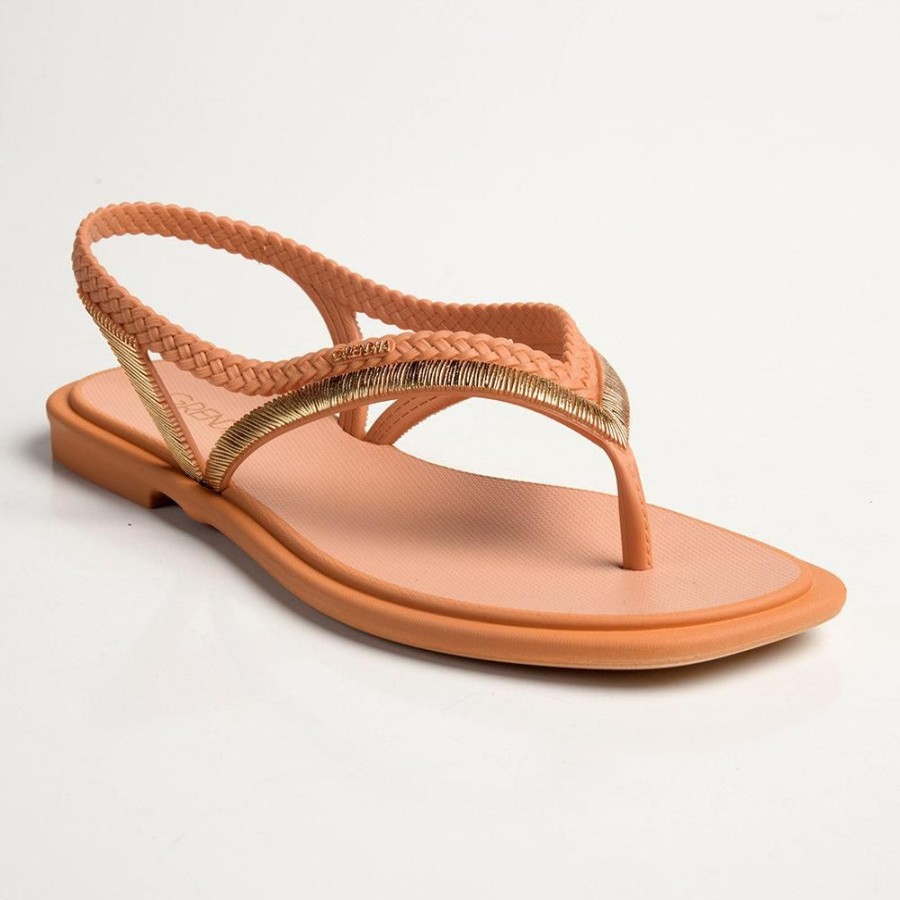 Sandals Grendha | Grendha Fern Thong Slingback Sandals Bronze