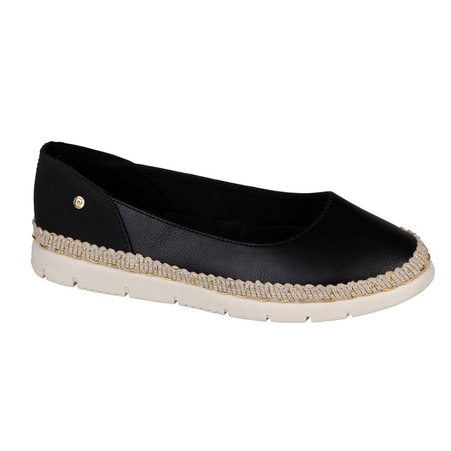 Brogues Pierre Cardin | Pierre Cardin Ladies 2 Toned Slip On Black