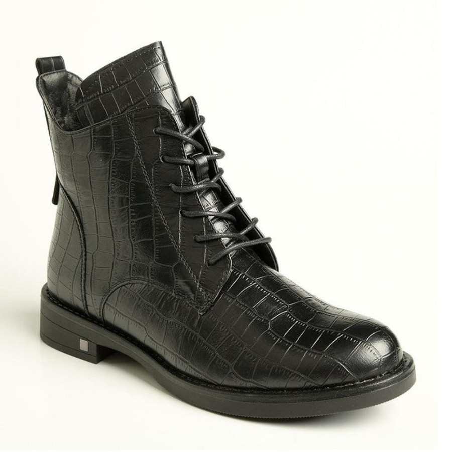 Boots Soft Style by Hush Puppy | Soft Style By Hush Puppy Caolan Military Boots Black