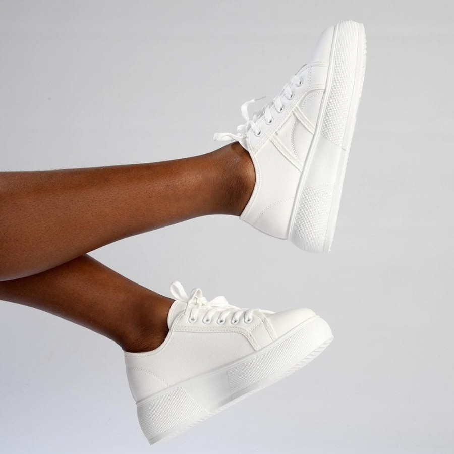 Sneakers Madison Heart of New York | Madison Aimee Platform Sneaker White