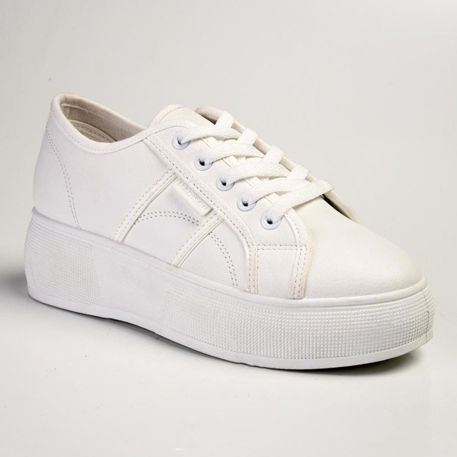 Sneakers Madison Heart of New York | Madison Aimee Platform Sneaker White