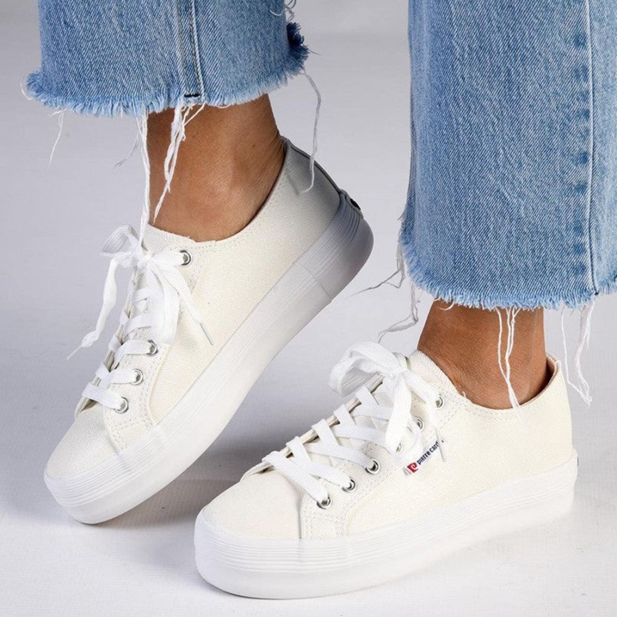 Sneakers Pierre Cardin | Pierre Cardin Sandrine 1 Lace Up Sneaker White