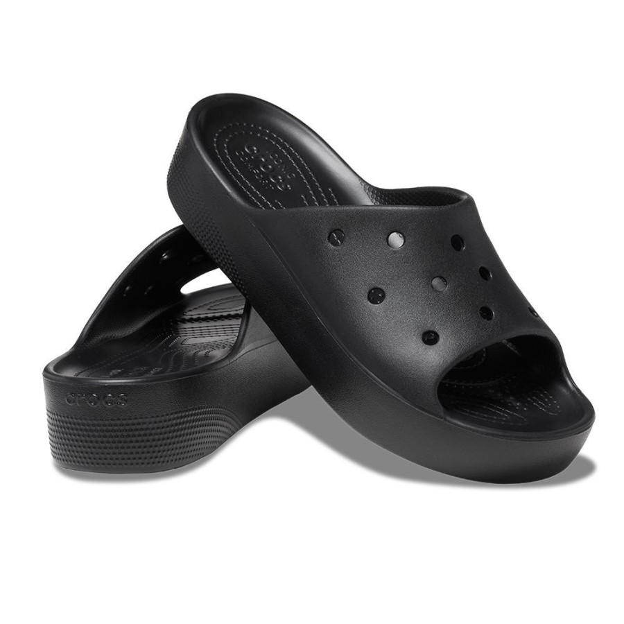 Slippers & Flats Crocs | Crocs Classic Platform Slide -Black Product Share --