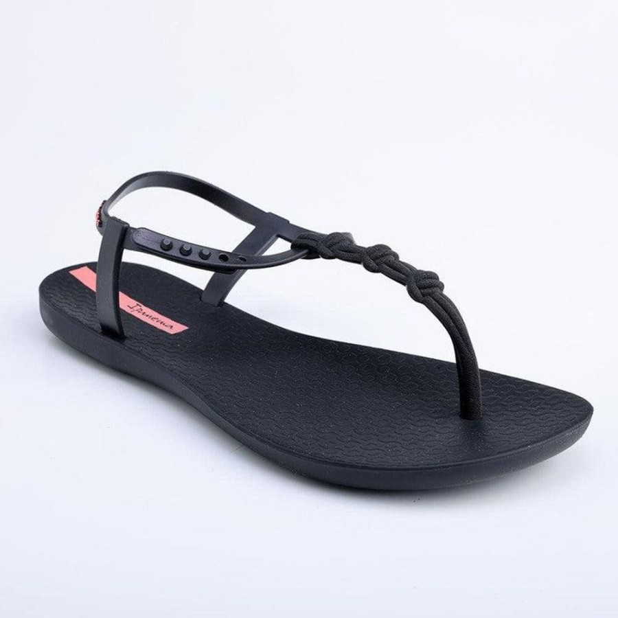 Slippers & Flats Ipanema | Ipanema Dawn Knot Chic Sandals Black