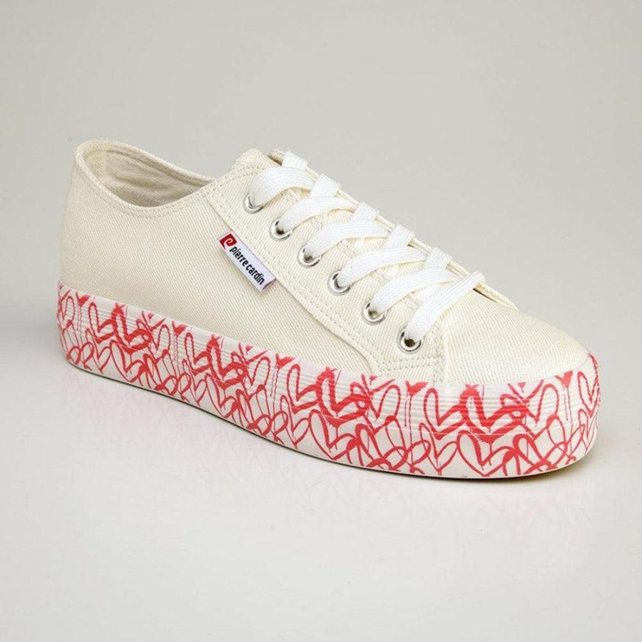 Sneakers Pierre Cardin | Pierre Cardin Sandrine 9 Platform Sneaker White Multi