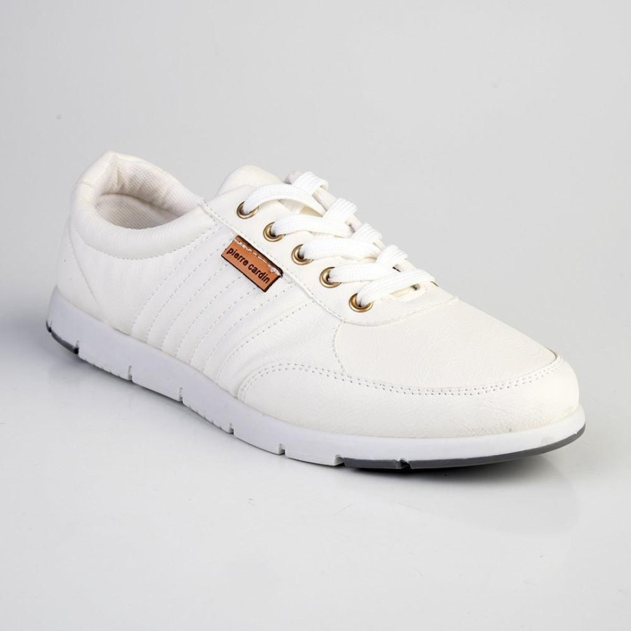 Sneakers Pierre Cardin | Pierre Cardin Lace Up Formal Sneaker White