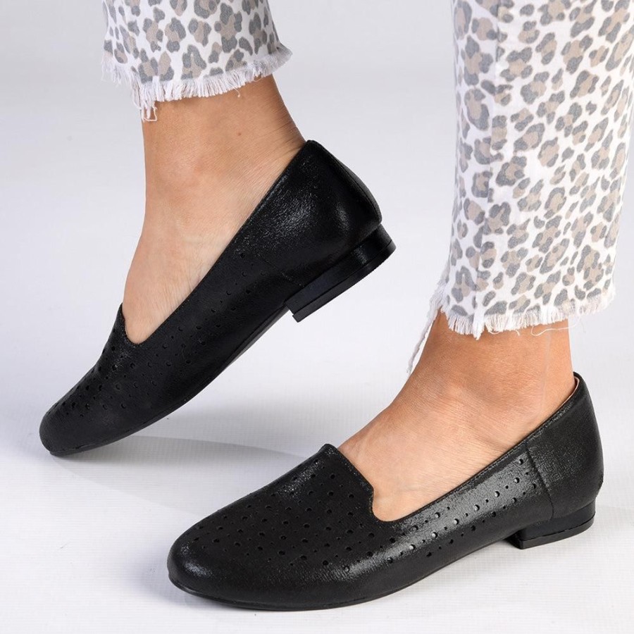 Brogues Soft Style by Hush Puppy | Soft Style By Hush Puppy Alda Metallic Loafer Black