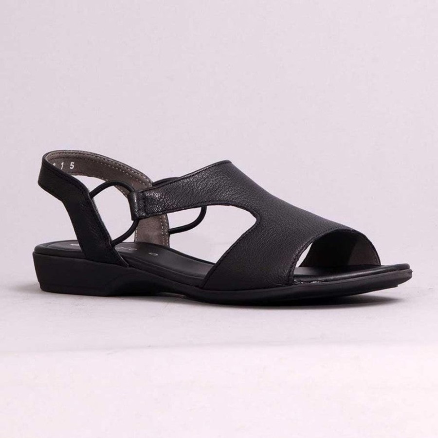 Slippers & Flats Froggie | Froggie Ida Comfort Sandal Black