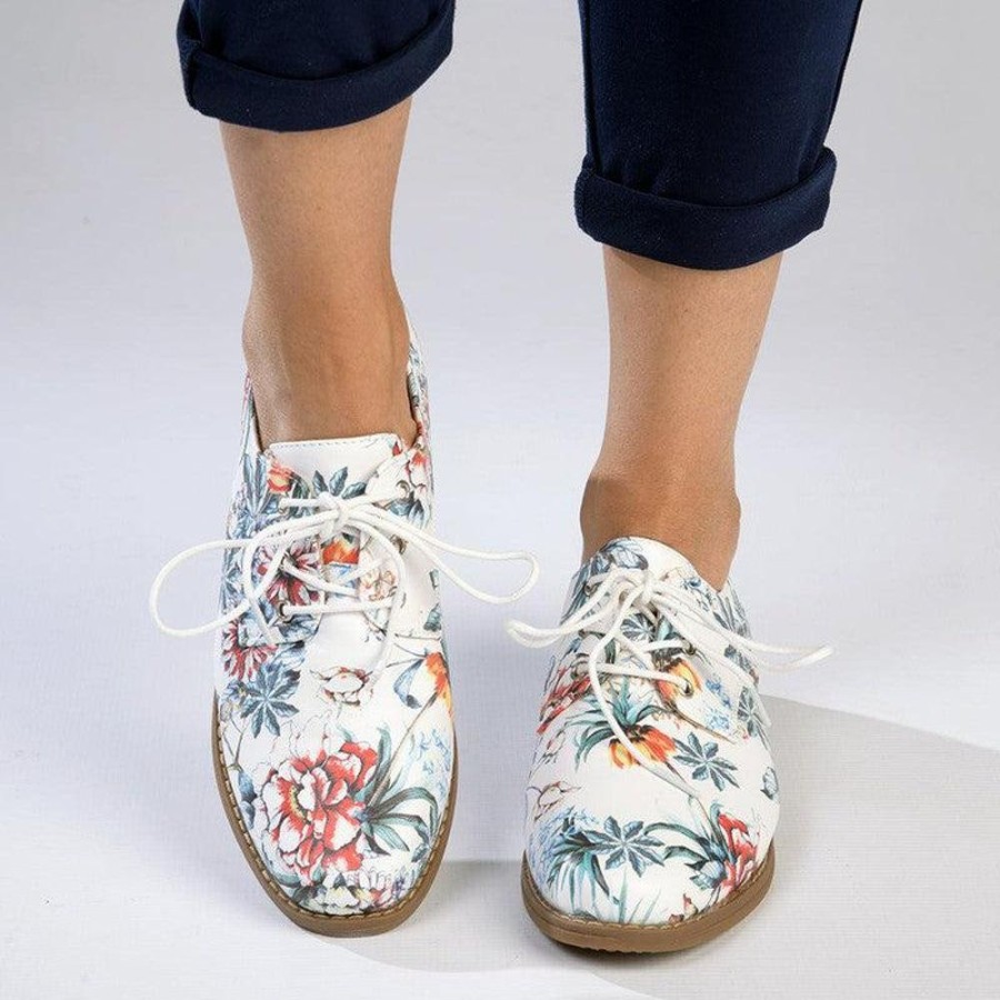 Brogues Soft Style by Hush Puppy | Soft Style By Hush Puppy Tyler Floral White