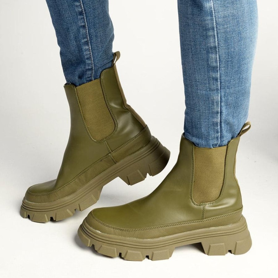 Boots Alessio | Alessio Rochel Chunky Fashion Boot Olive