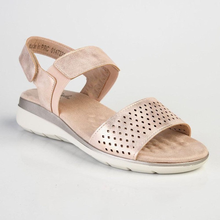 Sandals Soft Style by Hush Puppy | Soft Style By Hush Puppies Gina Strap Sandals Rose Gold