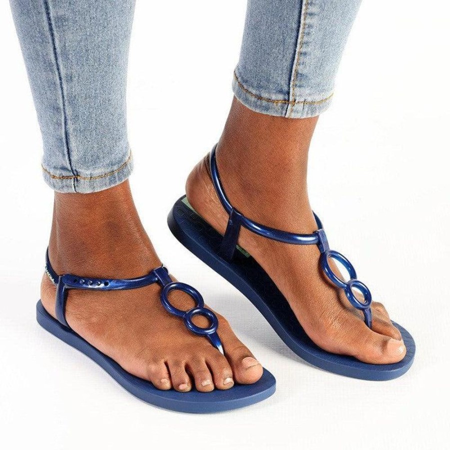 Sandals Ipanema | Ipanema Eden Modern Thong Sandals Blue