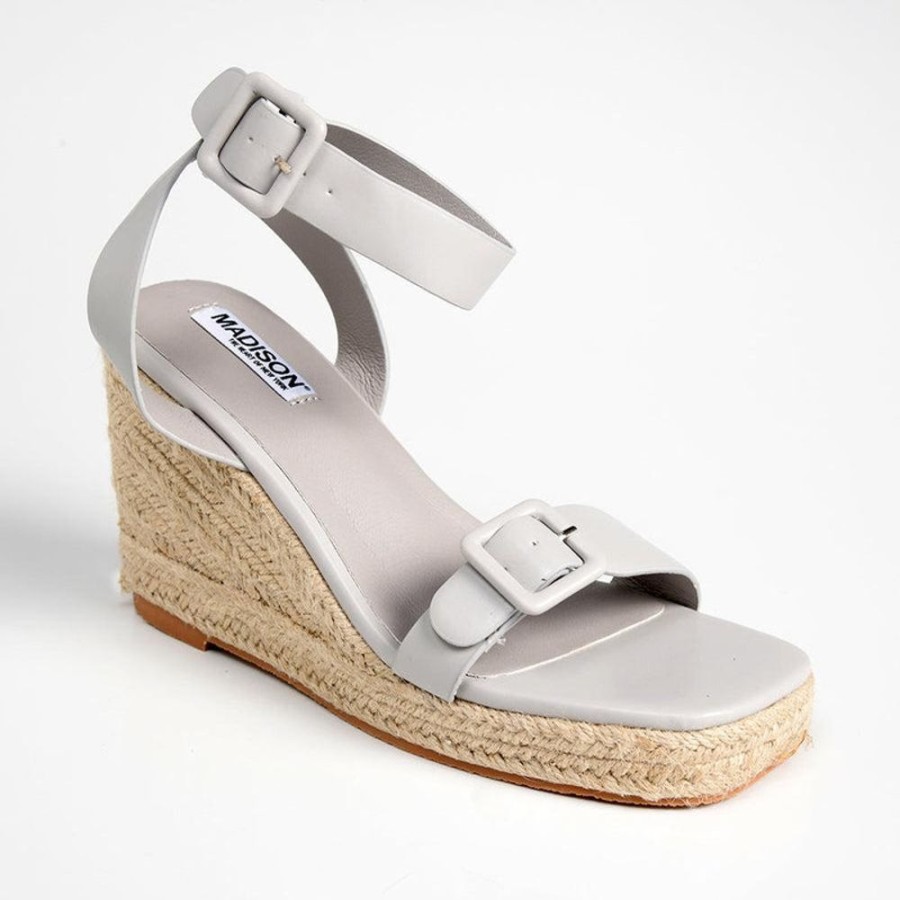 Espadrilles Madison Heart of New York | Madison Annabella Espadrille Wedge Grey