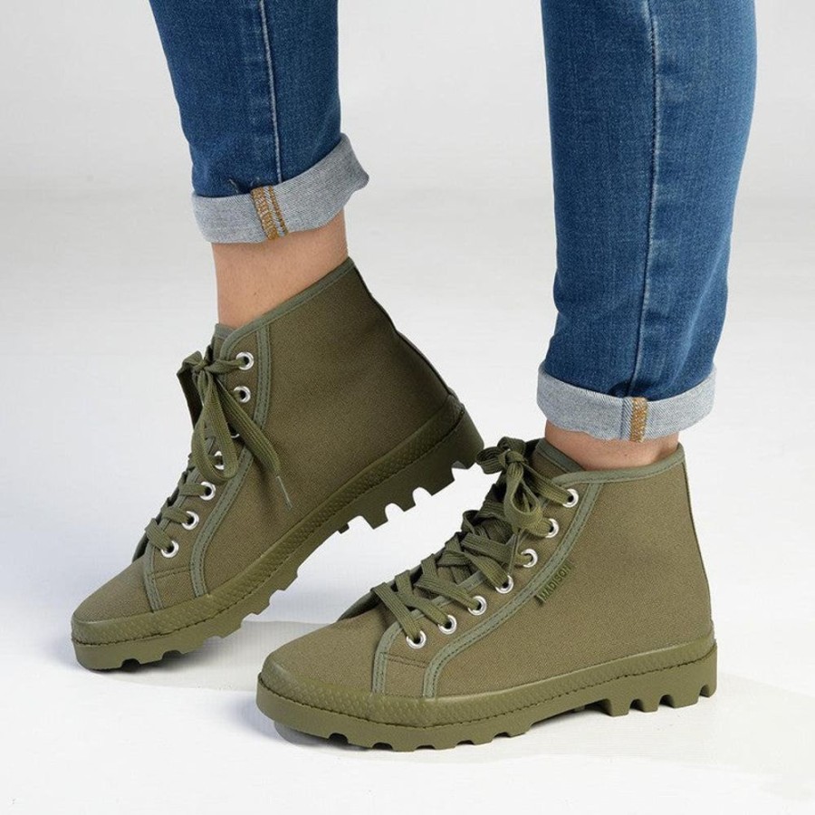 Sneakers Madison Heart of New York | Madison Sofia Hi-Top Sneaker Khaki Mono