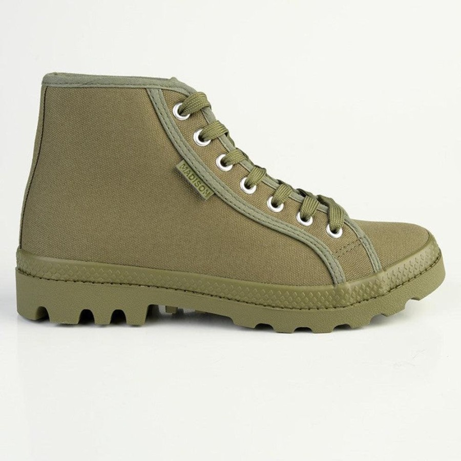 Sneakers Madison Heart of New York | Madison Sofia Hi-Top Sneaker Khaki Mono