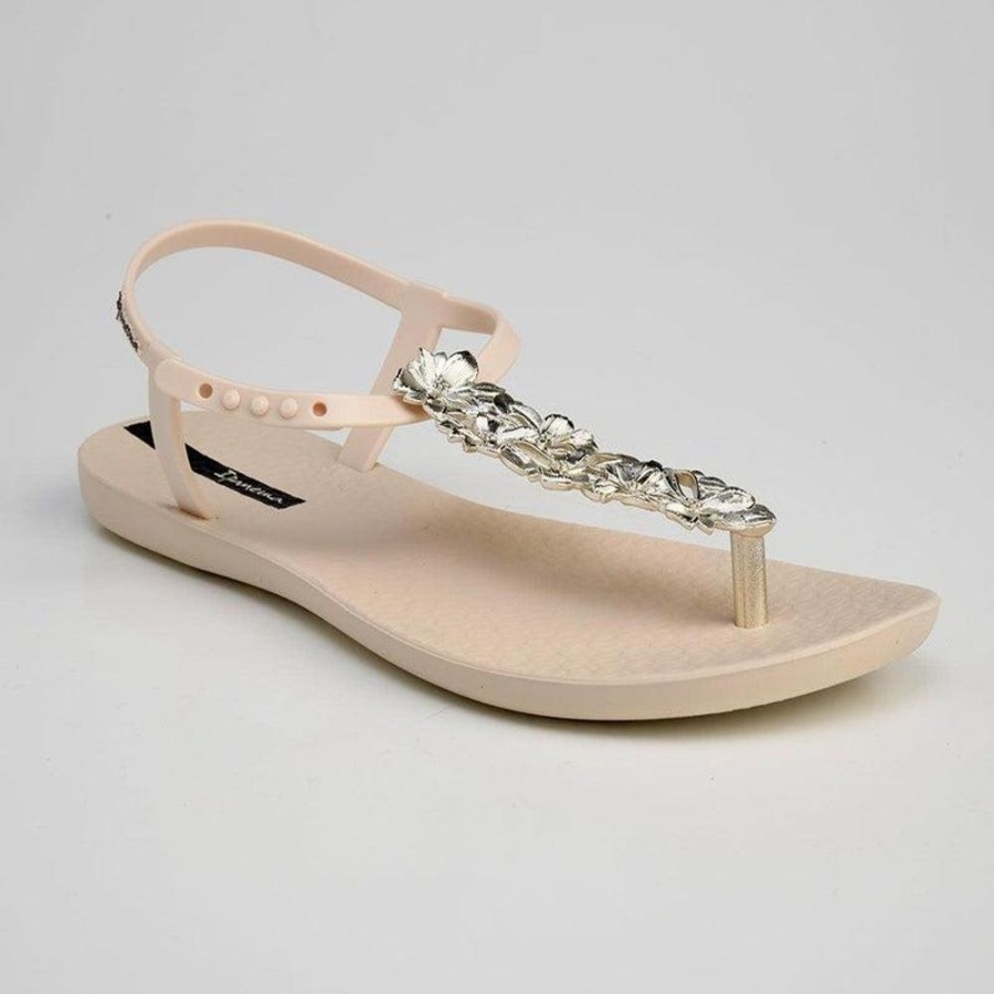 Sandals Ipanema | Ipanema Rose Glam Thong Sandals Beige