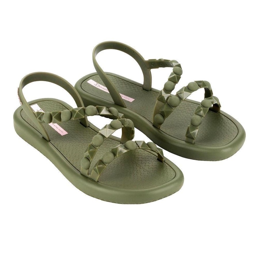 Slippers & Flats Ipanema | Ipanema Tia Ladies Sling Back Sandals Green