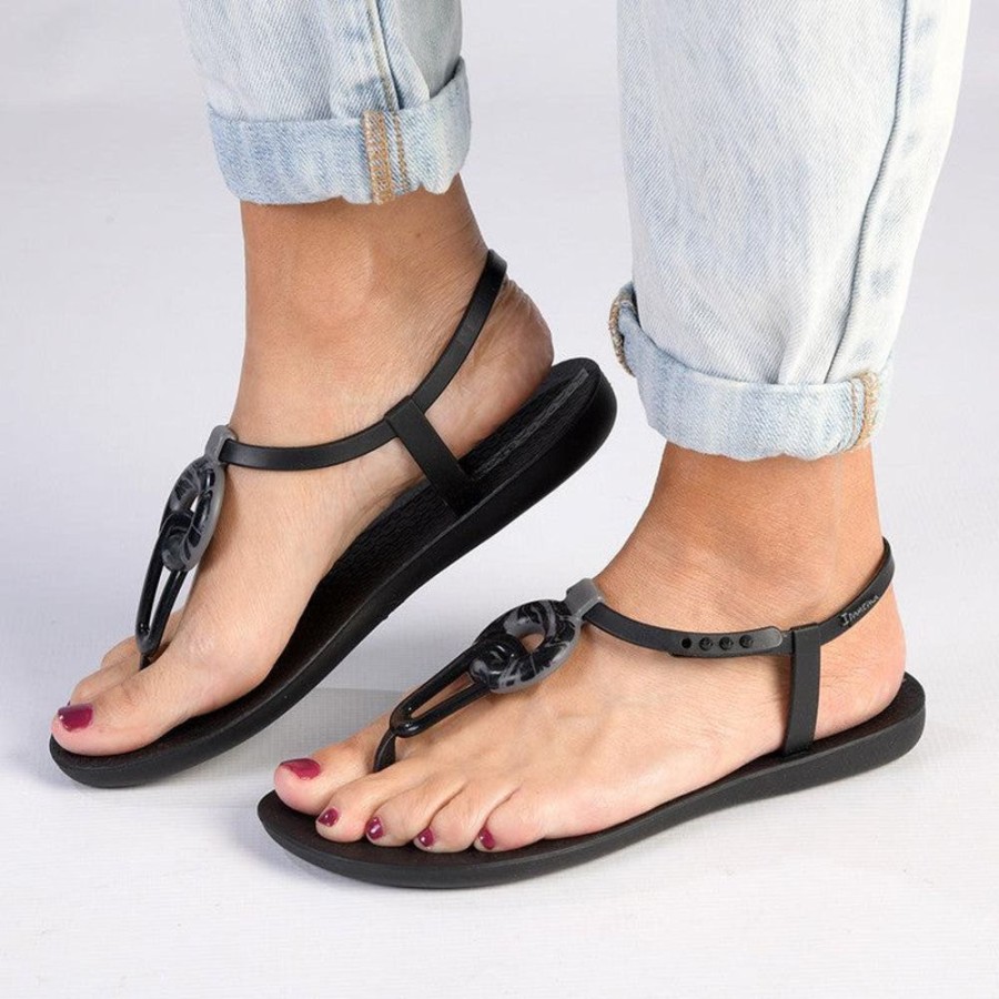 Sandals Ipanema | Ipanema Kate Chain Thong Sandals Black