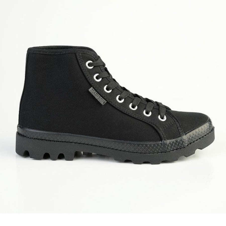 Sneakers Madison Heart of New York | Madison Sofia Hi-Too Sneaker Black Mono